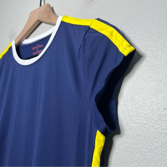 Kinona Women Dress XS Blue Pin High Golf Performance Italian Fabric Nylon Pocket - Picture 5 of 10